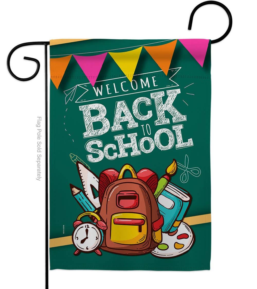 Back School Garden Flag