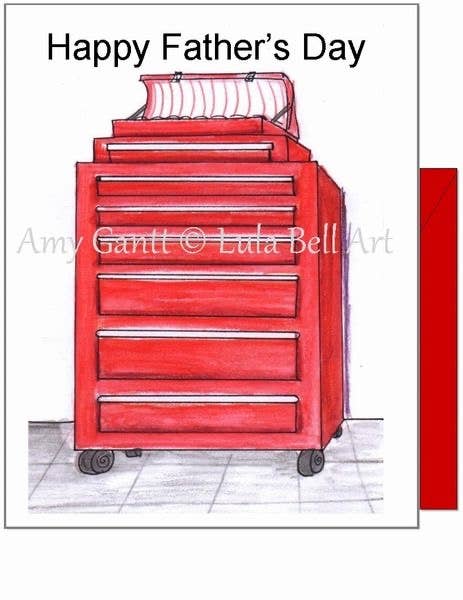 Father's Day - Tool Box Greeting Card