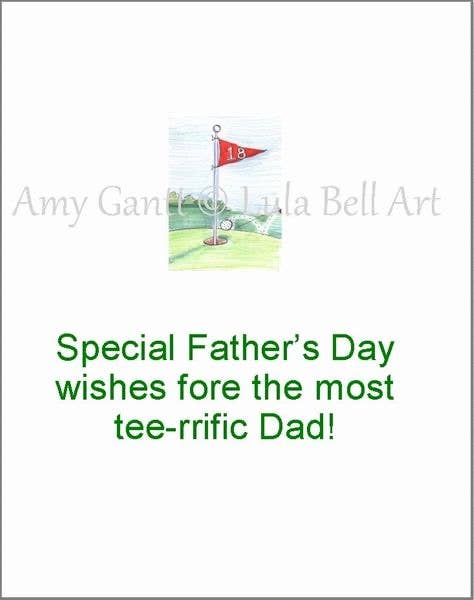 Father's Day - Hole in One Greeting Card