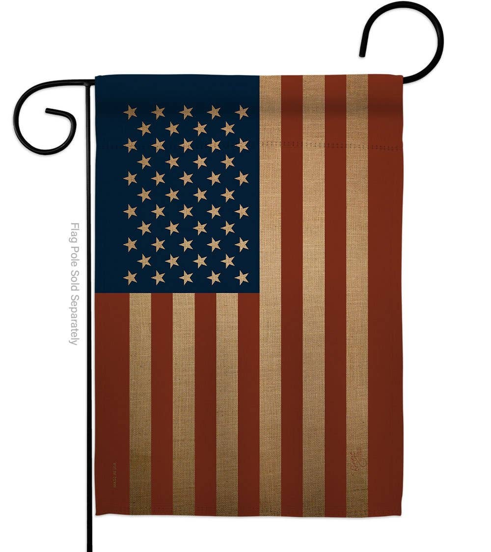 USA  House Flag 28" x 40" - Antique Coloring