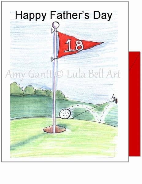Father's Day - Hole in One Greeting Card