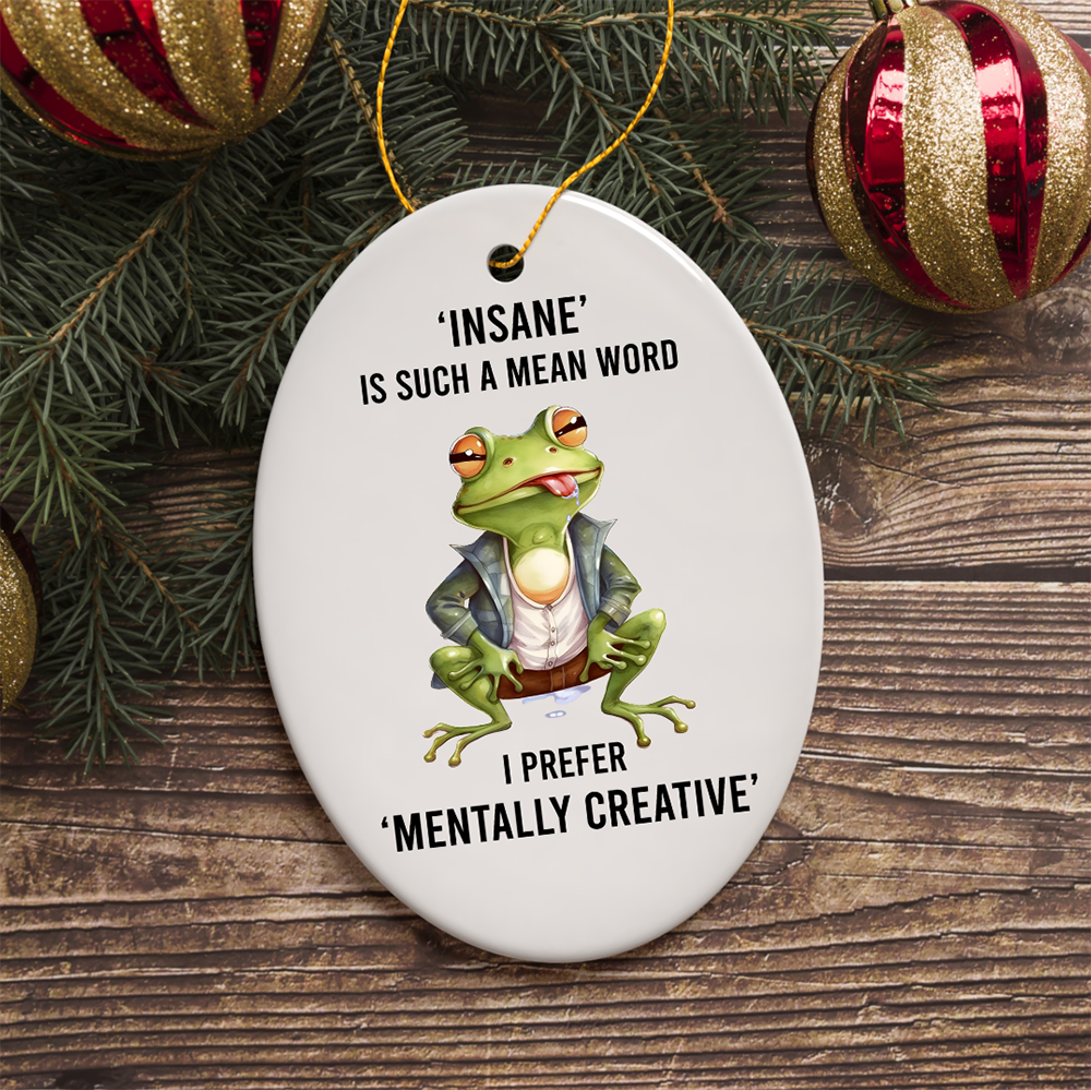 Quirky Frog Ornament