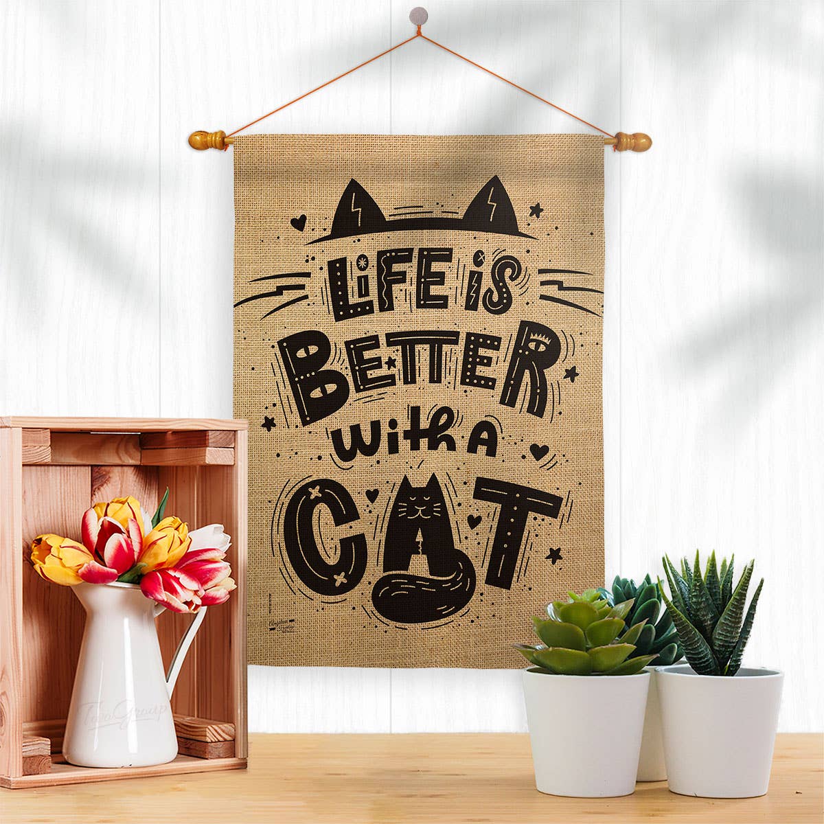 Flag-Life is Better With A Cat