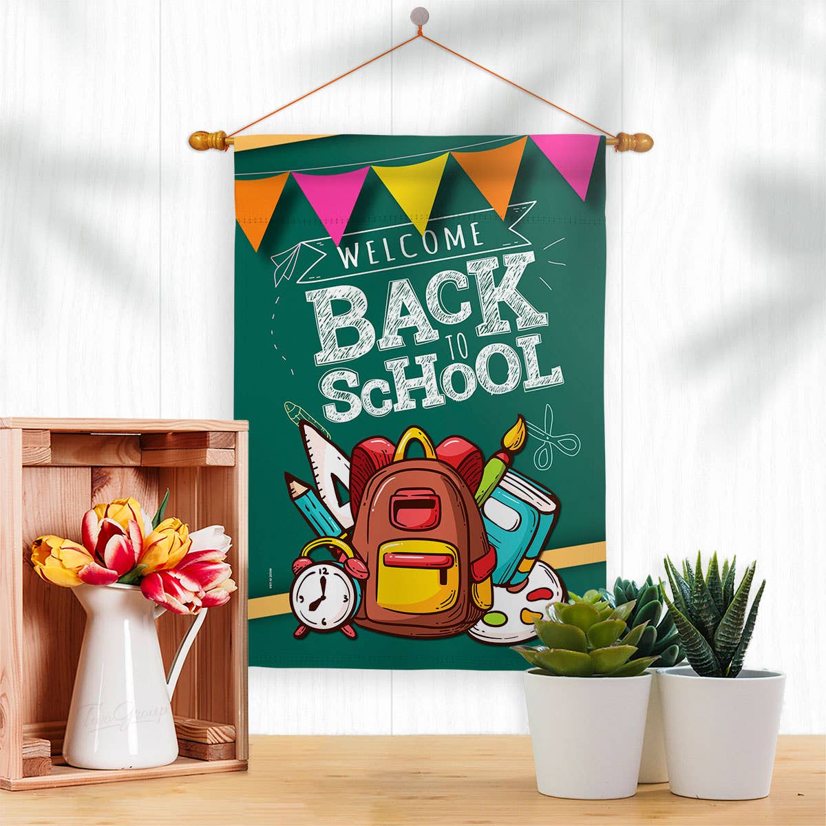 Back School Garden Flag