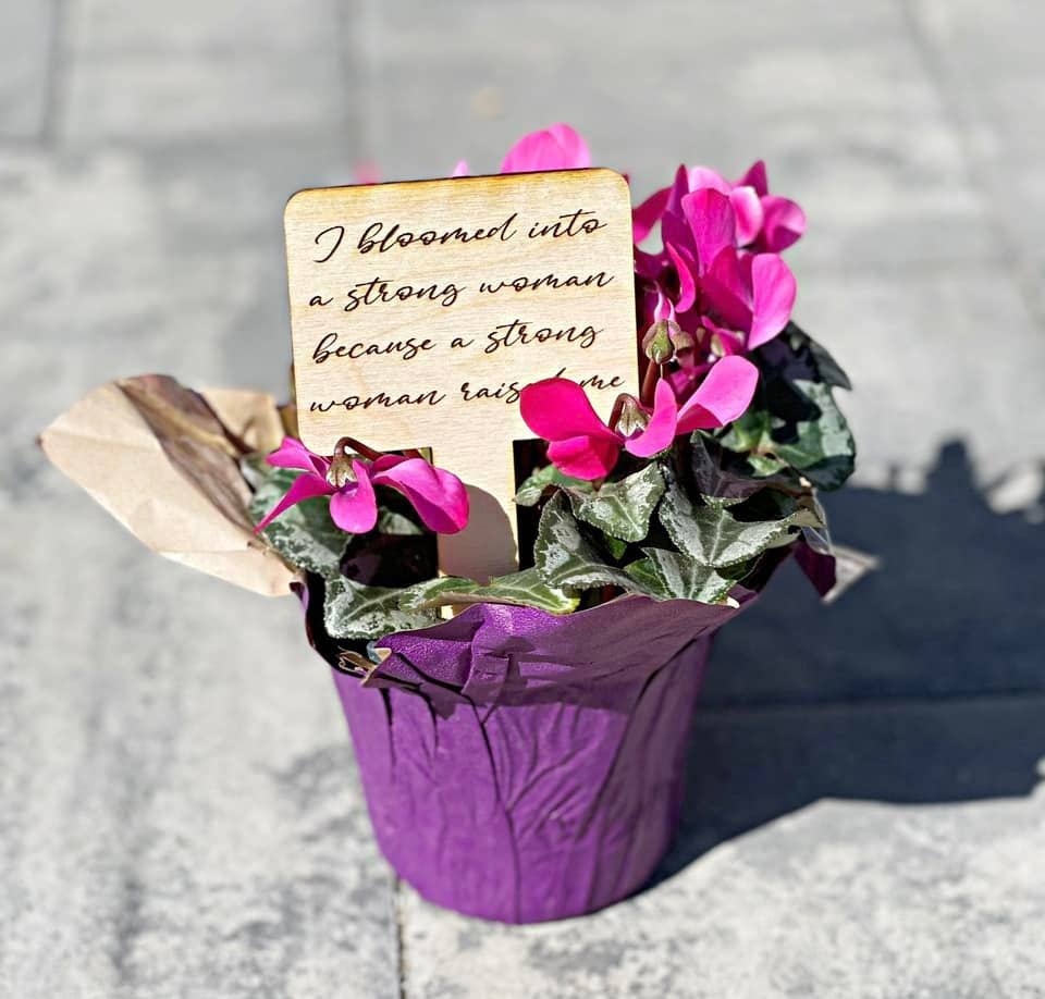 MOTHER'S DAY WOOD PLANT STAKE AND SEED PACKET