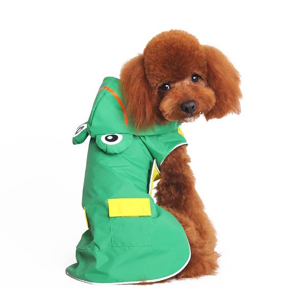 Puppy or Small Dog Frog Raincoat