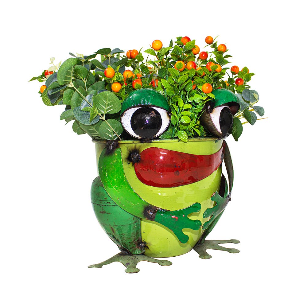 Frog Table Top Planter