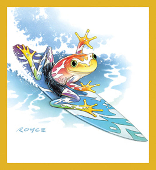 Surf Frog - Magnetic Bookmark