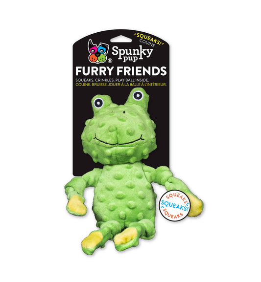 Spunky Pup Dog Toys - Frog Squeaker