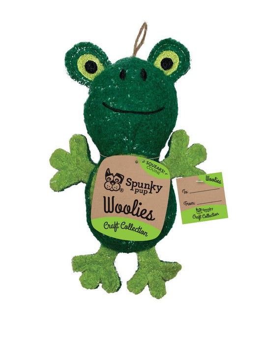 Spunky Pup Dog Toys - Woolies - Frog