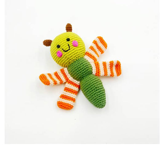 Dragonfly rattle - green